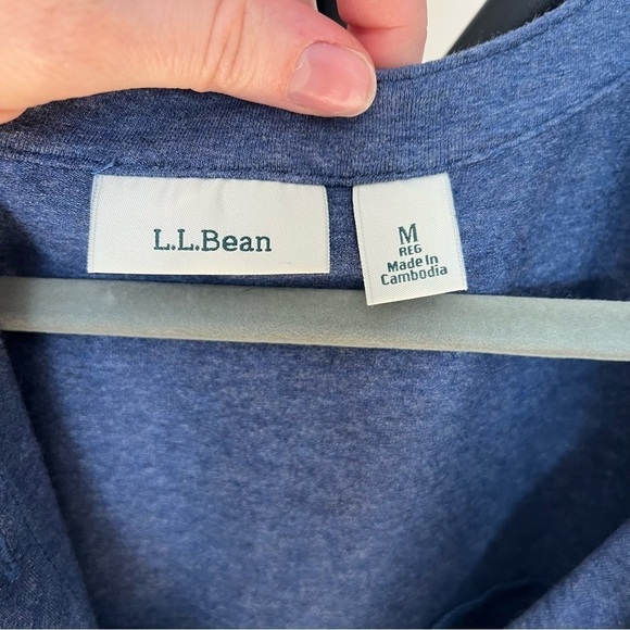 Women's Vintage L.L. Bean Henley Drawstring Long Sleeve Dress Size M - Like New - Picture 4 of 7